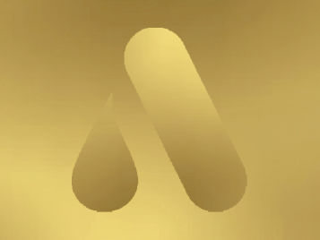 Goldenes Icon-A auf goldenem Hintergrund